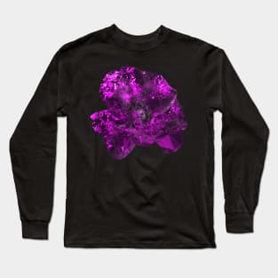 Purple crystal flower Long Sleeve T-Shirt